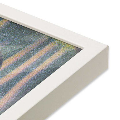 [Color:Opaque White], Picture of art in a Opaque White frame at an angle
