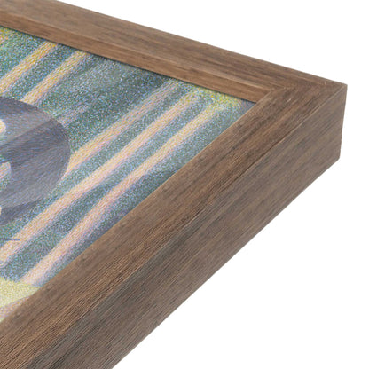 [Color:Walnut], Picture of art in a Walnut frame at an angle