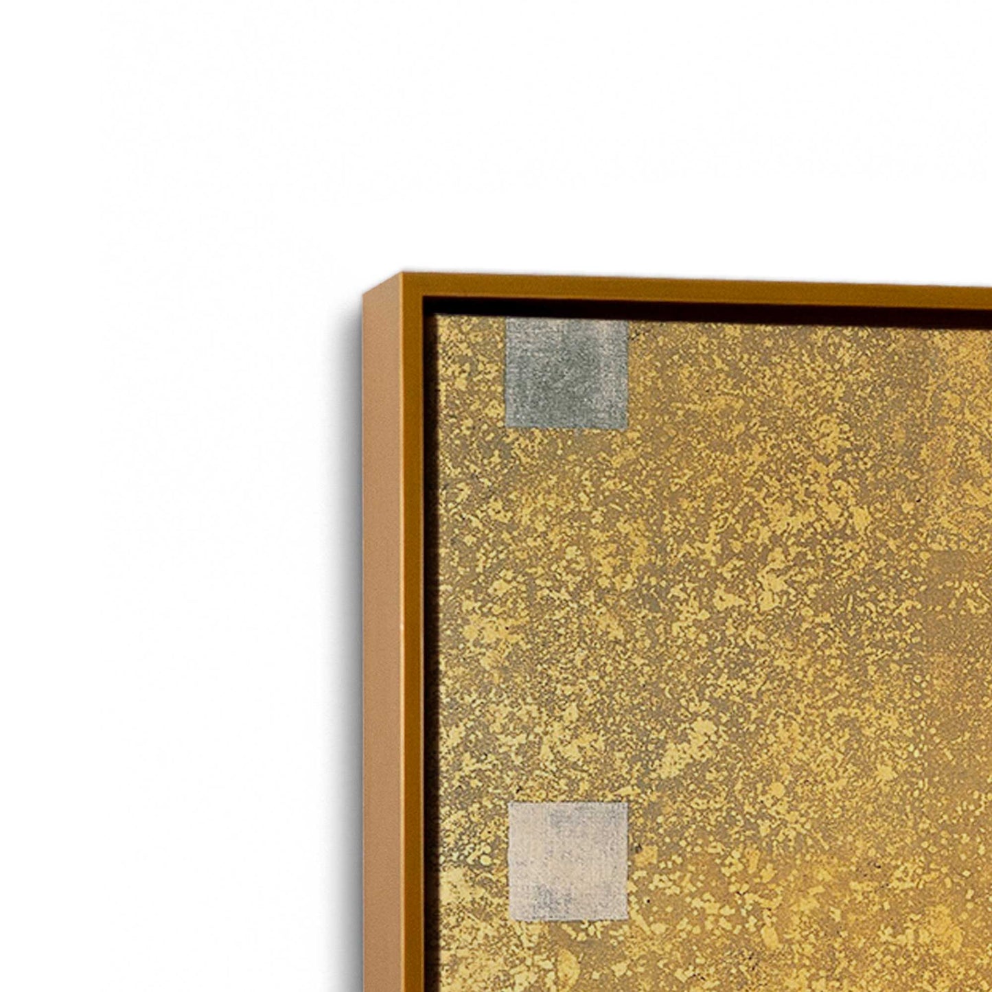 [Color:Polished Gold], Picture of art in a Polished Gold frame at an angle