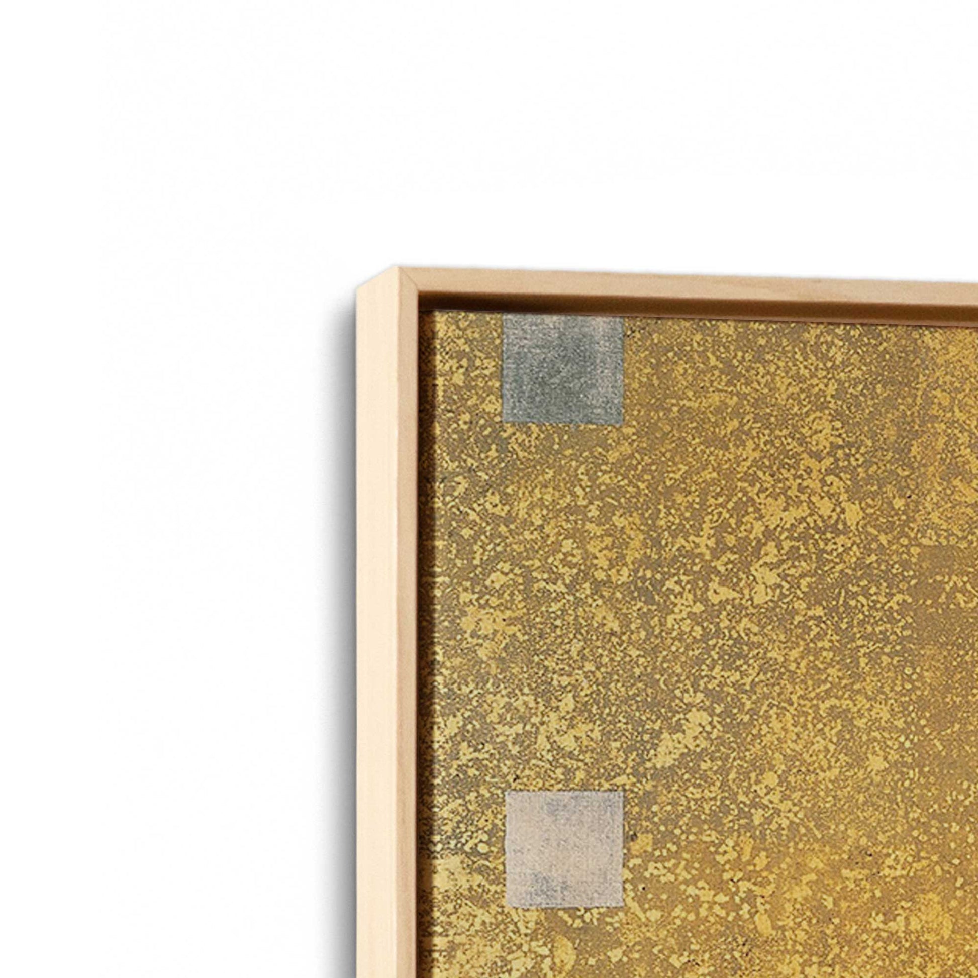 [Color:American Maple], Picture of art in a American Maple frame at an angle