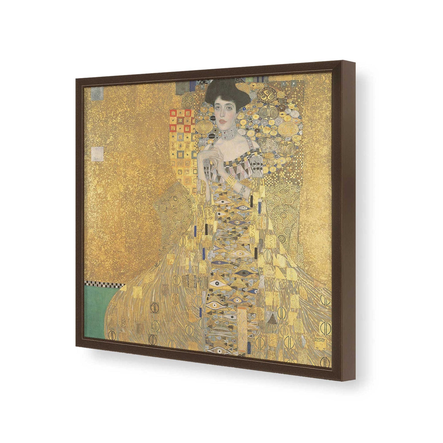 [Color:Espresso], Picture of art in a Espresso frame of the corner