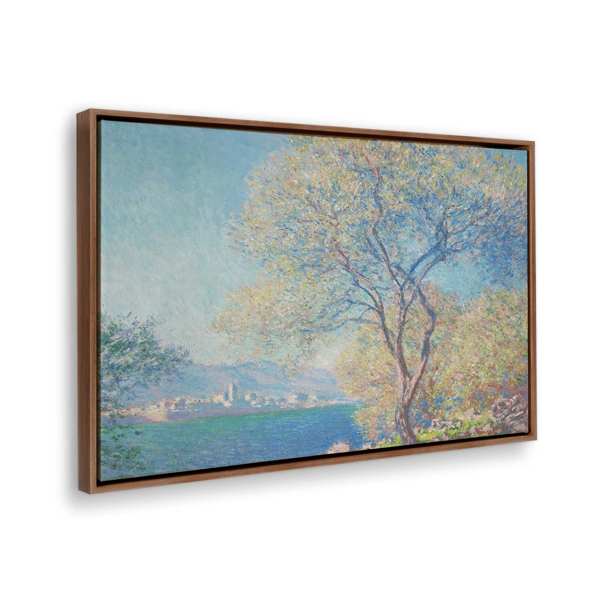 [Color:Walnut], Picture of the corner of the art