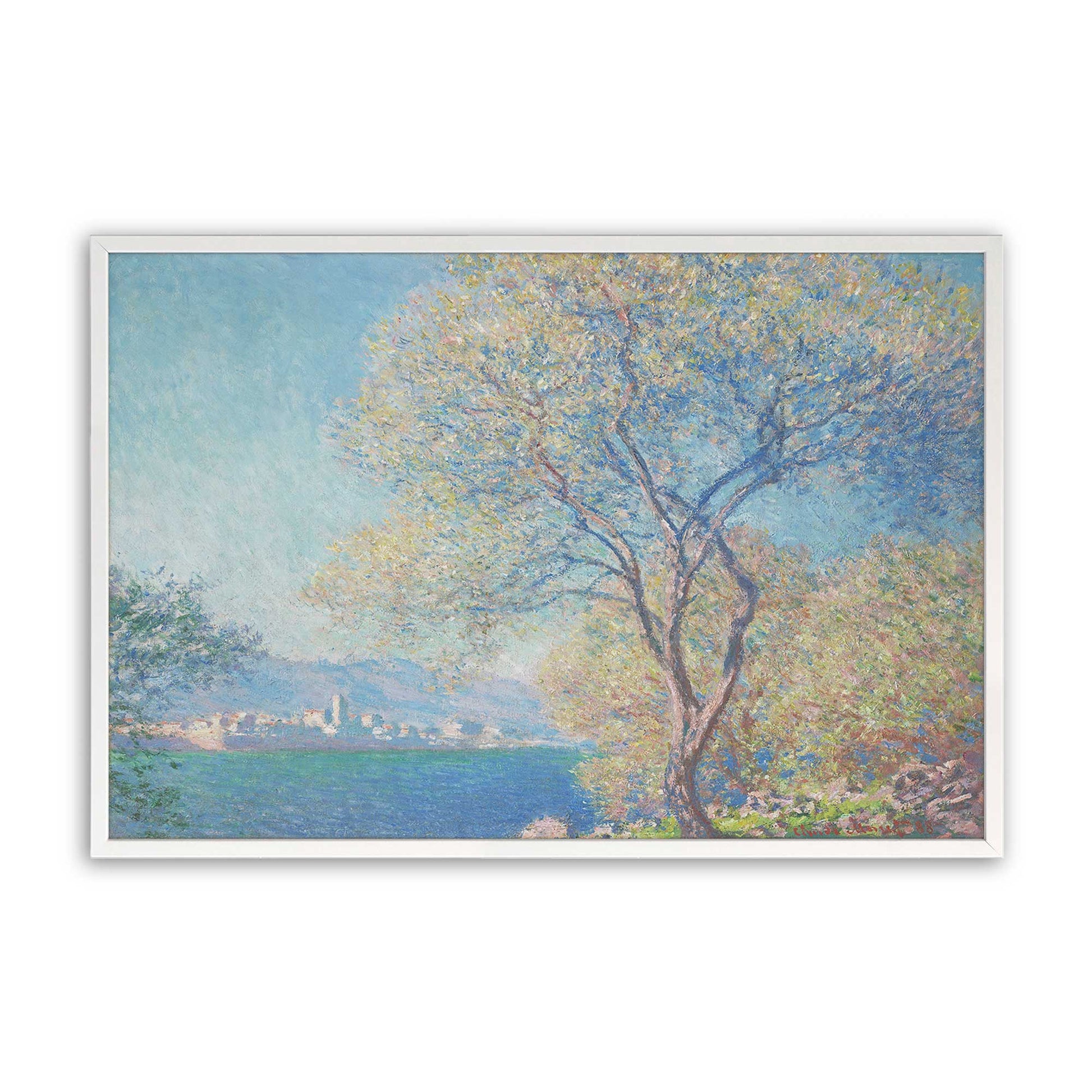 [Color:Opaque White], Picture of art in a Opaque White frame