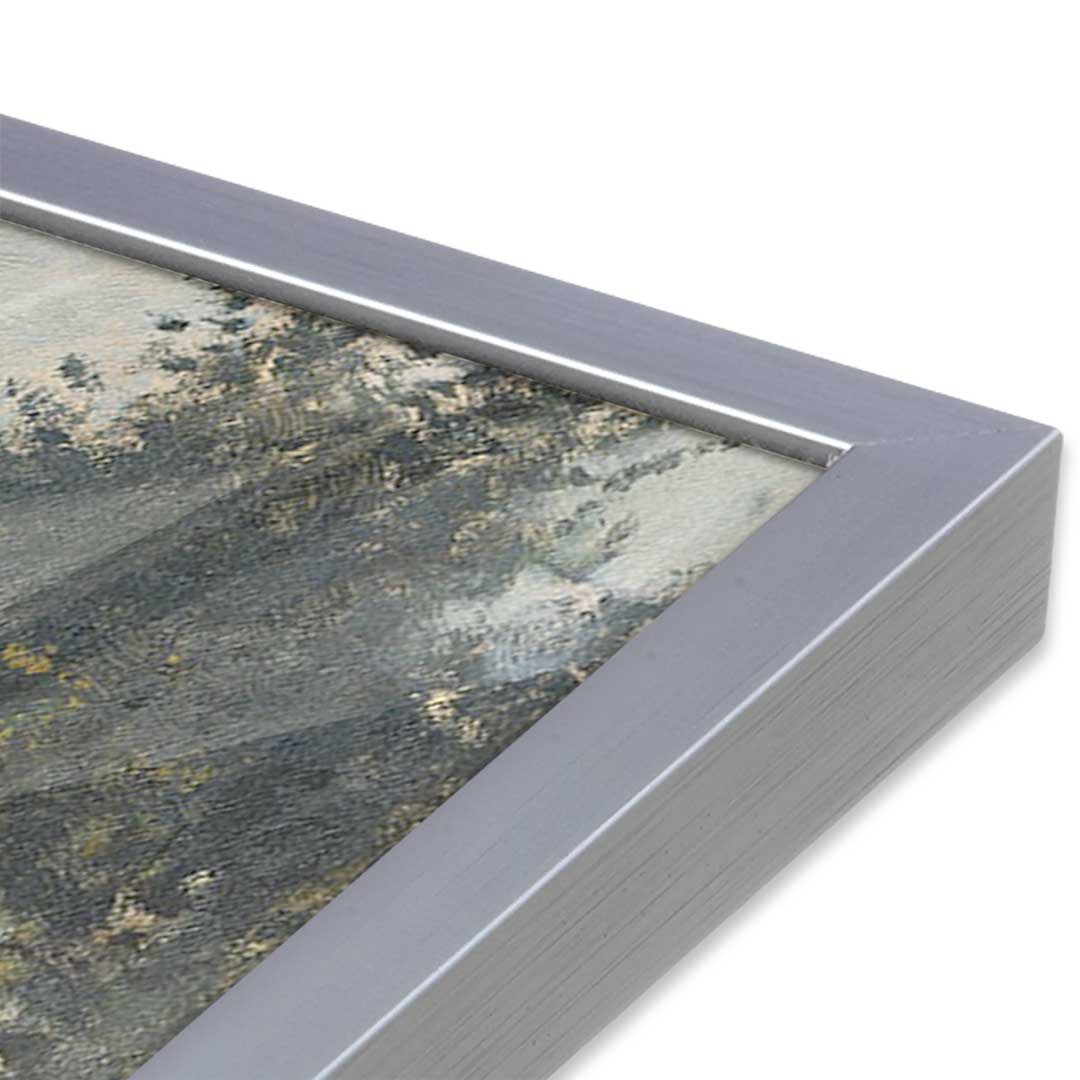[Color:Polished Chrome], Picture of art in a Polished Chrome frame at an angle