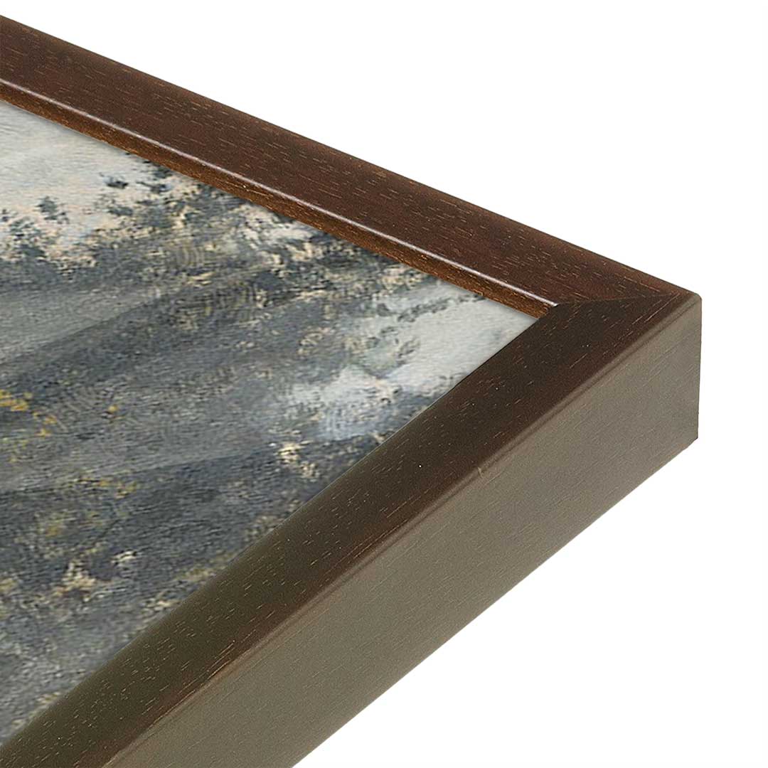 [Color:Belvinder Brown], Picture of art in a Belvinder Brown frame at an angle