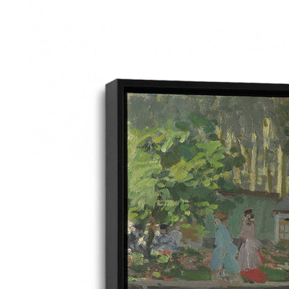 [Color:Satin Black], Picture of art in a Satin Black frame at an angle