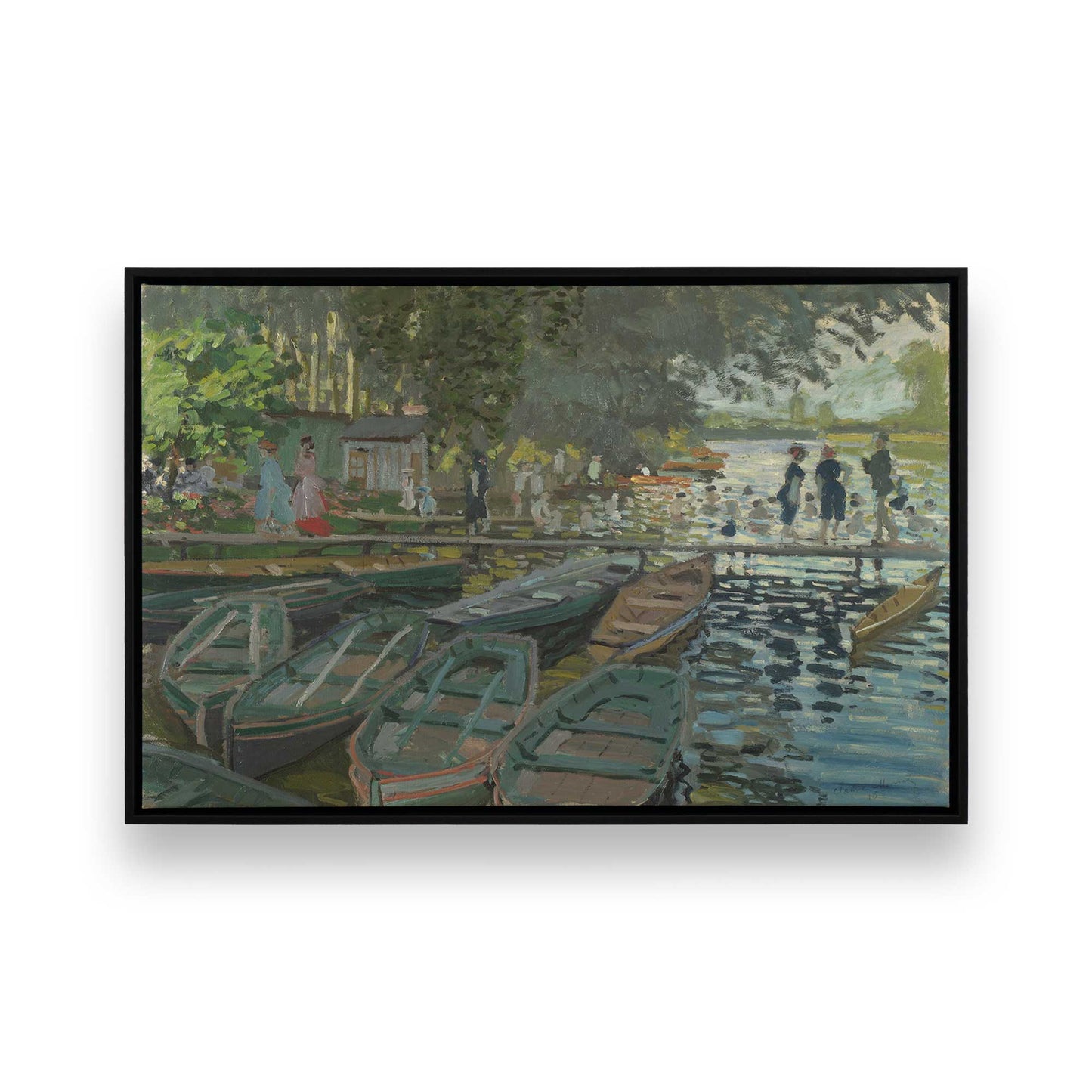 [Color:Satin Black], Picture of art in a Satin Black frame