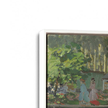 [Color:Opaque White], Picture of art in a White frame at an angle