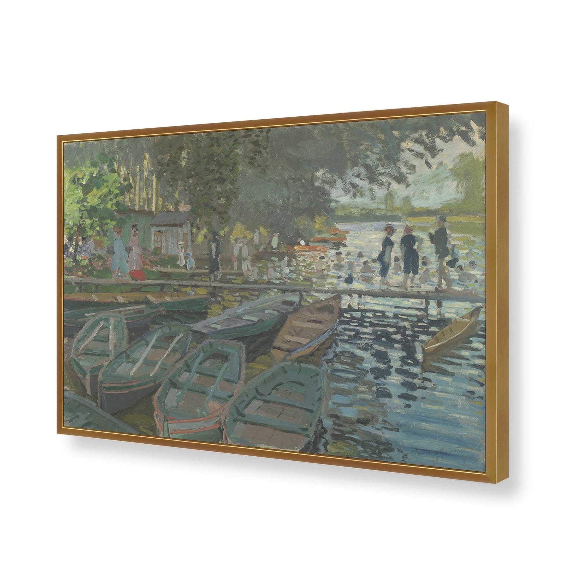 [Color:Polished Gold], Picture of art in a Polished Gold frame of the corner