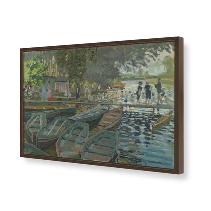 [Color:Brown], Picture of art in a Brown frame of the corner