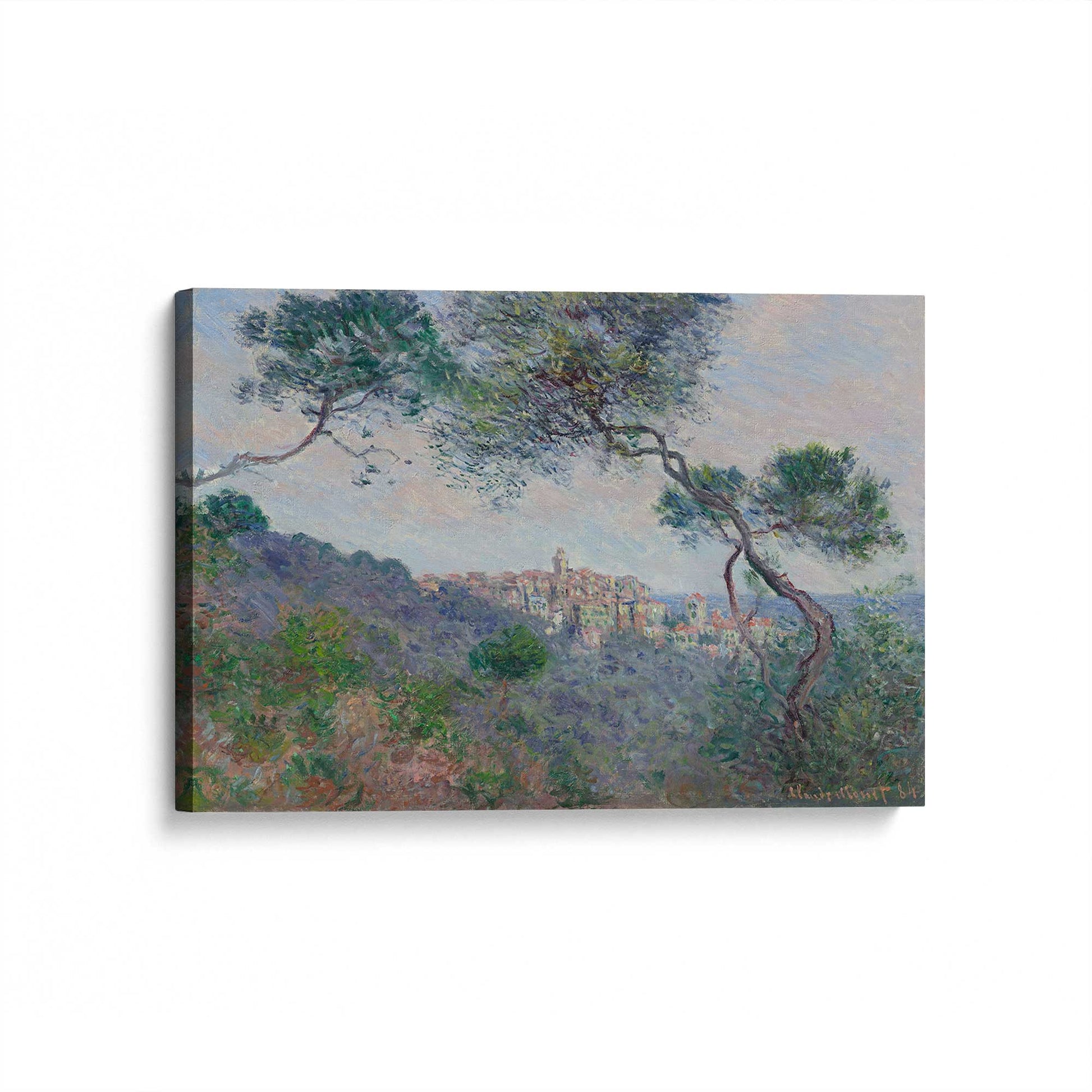 [Color:Stretched Canvas], Picture of art at an angle