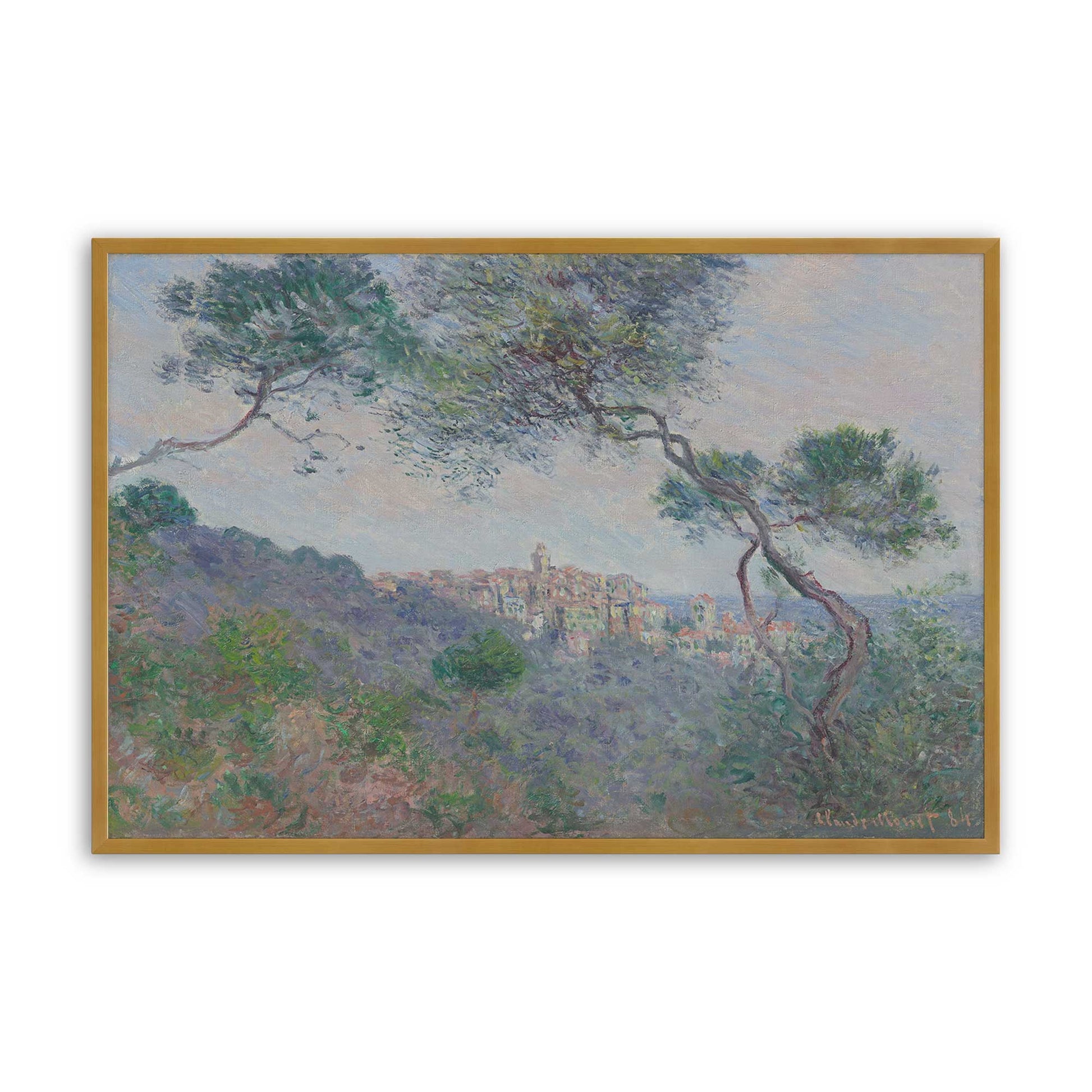 [Color:Polished Gold], Picture of art in a Polished Gold frame