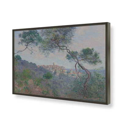 [Color:Satin Black], Picture of art in a Satin Black frame of the corner