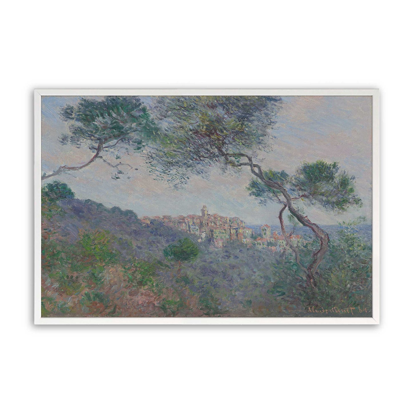[Color:Opaque White], Picture of art in a Opaque White frame