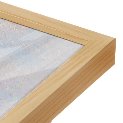 [Color:American Maple], Picture of art in a American Maple frame at an angle
