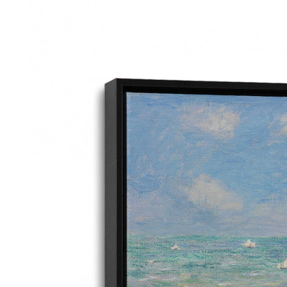 [Color:Satin Black], Picture of art in a Satin Black frame at an angle