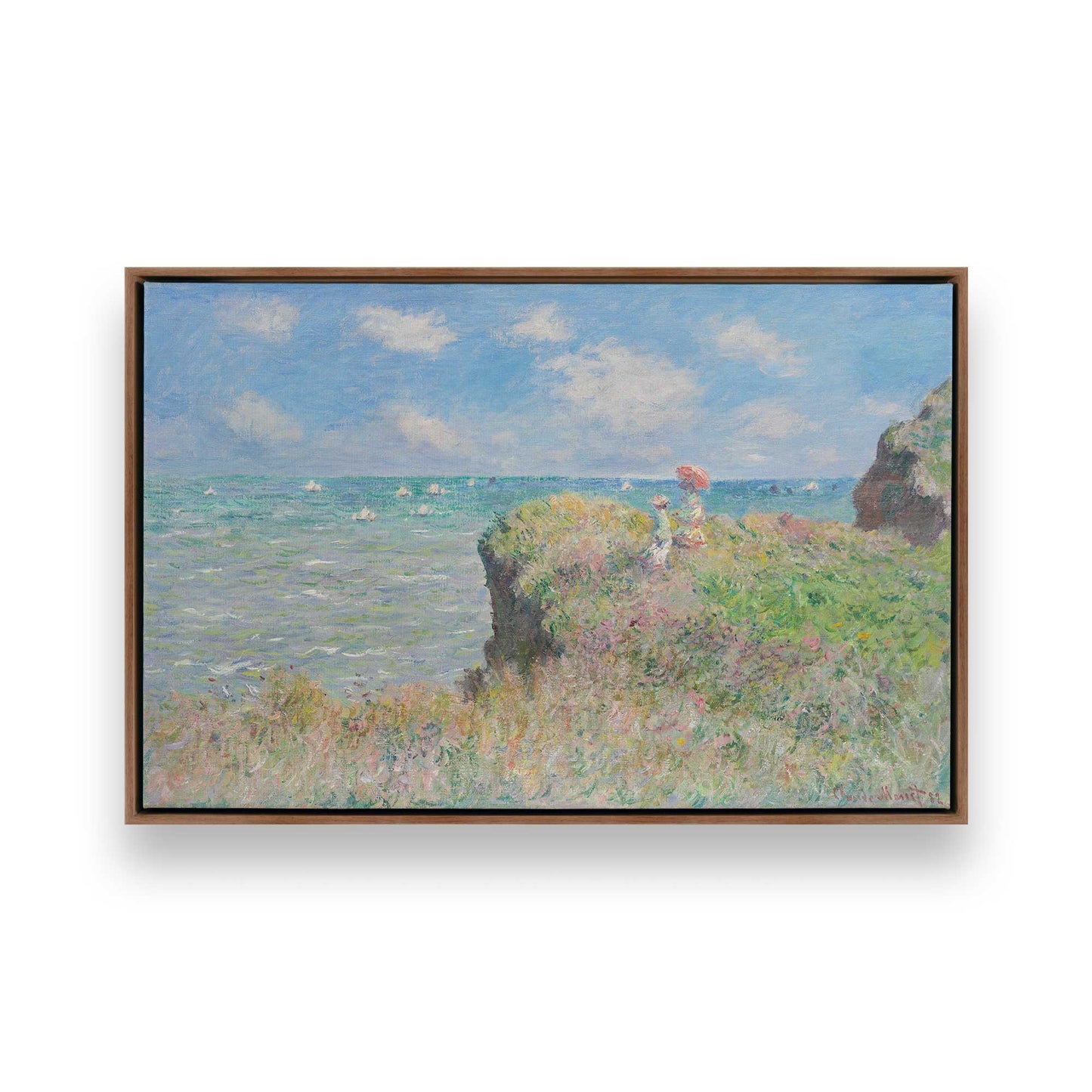 [Color:Walnut], Picture of art in a Walnut frame