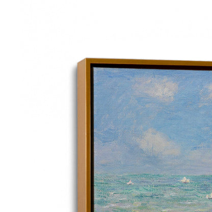[Color:Polished Gold], Picture of art in a Polished Gold frame at an angle