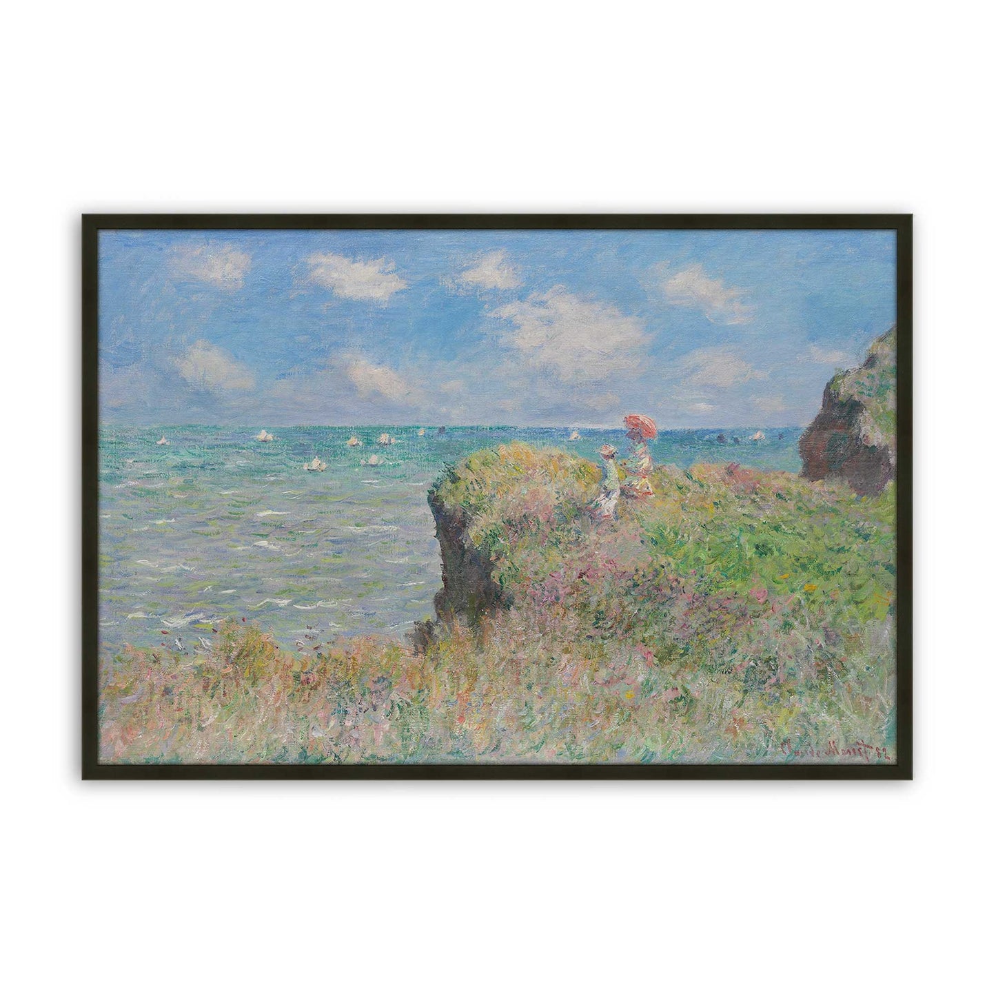 [Color:Satin Black], Picture of art in a Satin Black frame