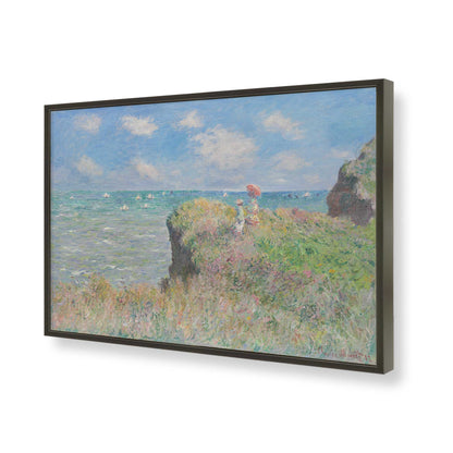 [Color:Satin Black], Picture of art in a Satin Black frame of the corner