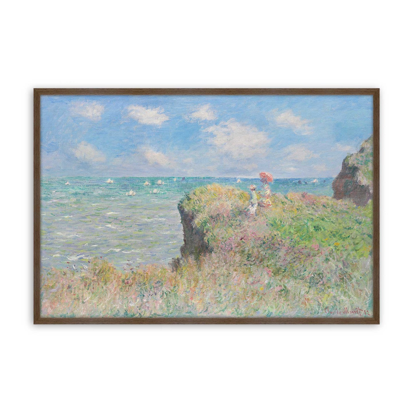 [Color:Walnut], Picture of art in a Walnut frame
