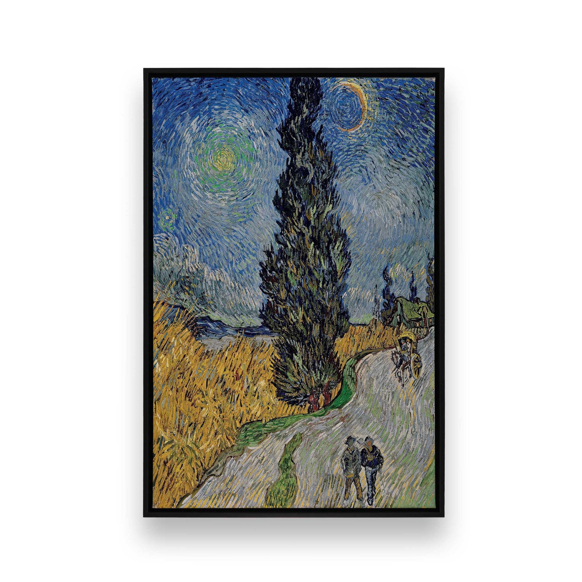 [Color:Satin Black], Picture of art in a Satin Black frame