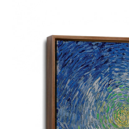 [Color:Walnut], Picture of art in a Walnut frame at an angle