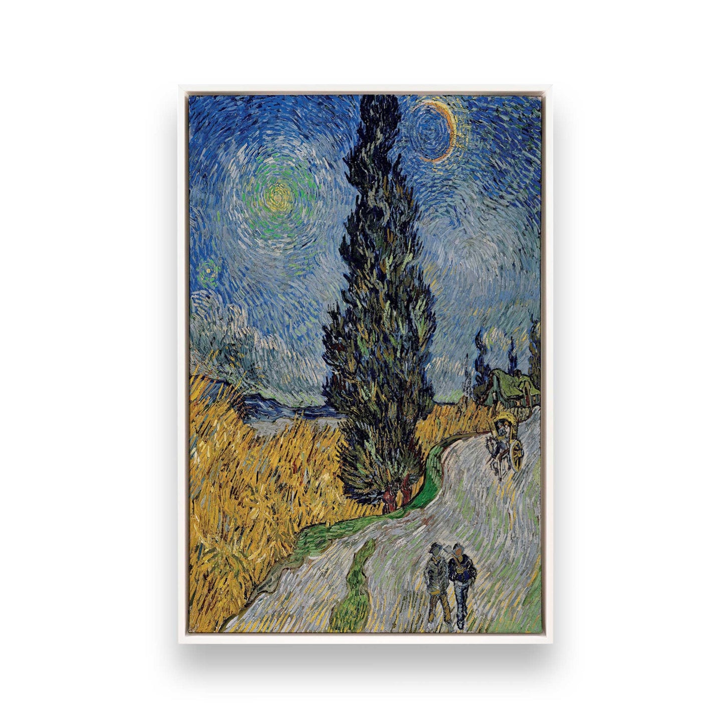 [Color:Opaque White], Picture of art in a White frame
