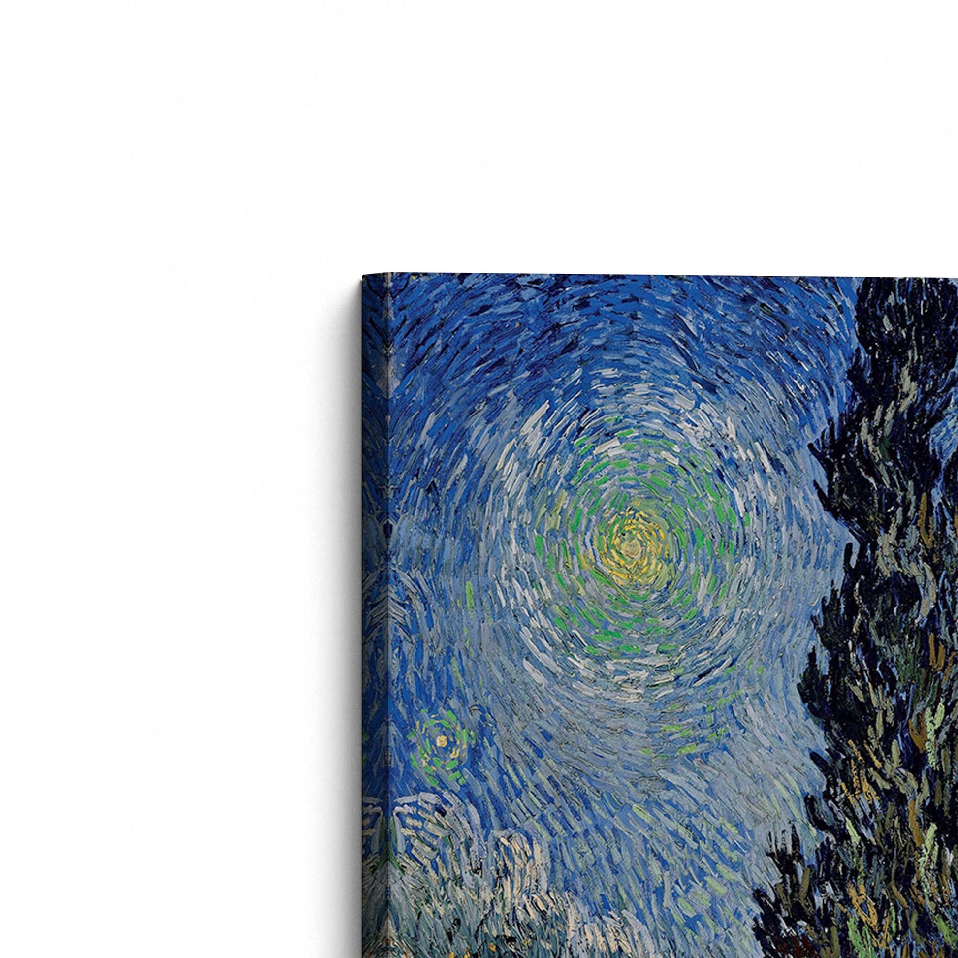 [Color:Stretched Canvas], Picture of the corner of the art
