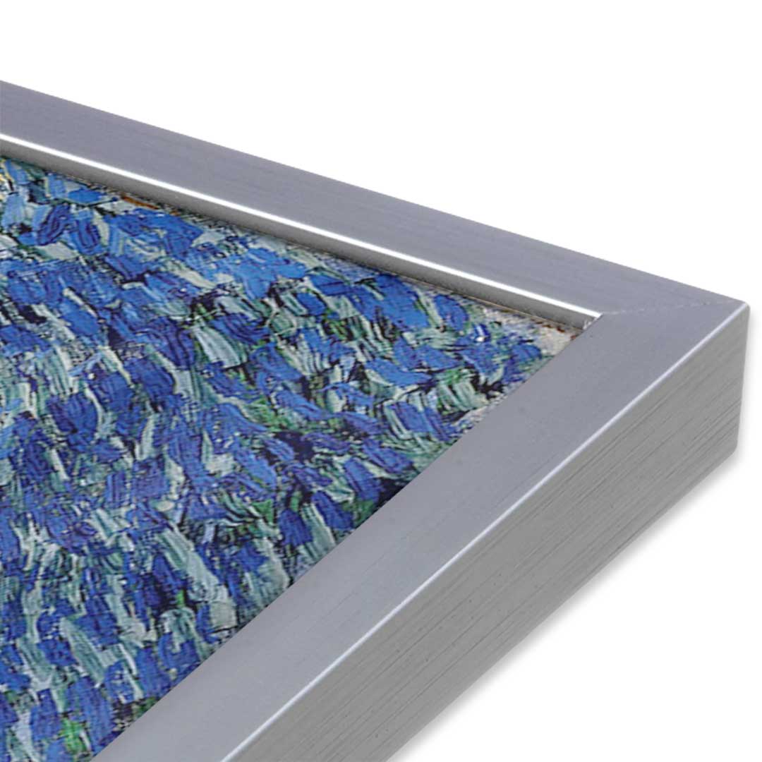 [Color:Polished Chrome], Picture of art in a Polished Chrome frame at an angle