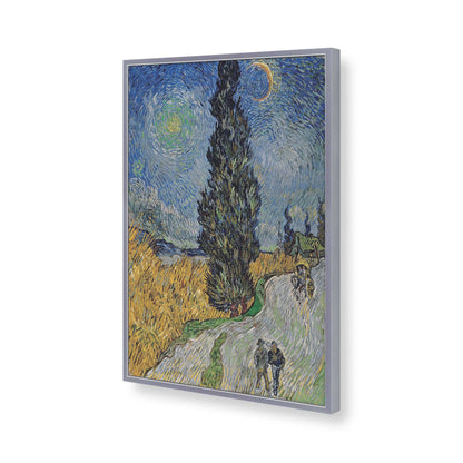 [Color:Polished Chrome], Picture of art in a Polished Chrome frame of the corner