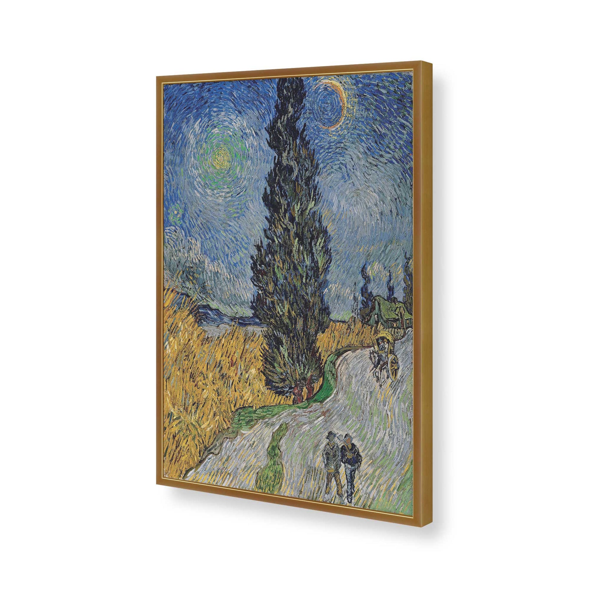 [Color:Polished Gold], Picture of art in a Polished Gold frame of the corner