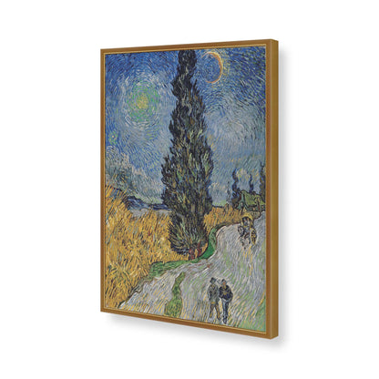 [Color:Polished Gold], Picture of art in a Polished Gold frame of the corner