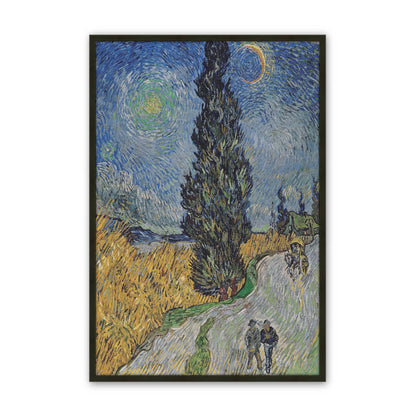 [Color:Satin Black], Picture of art in a Satin Black frame