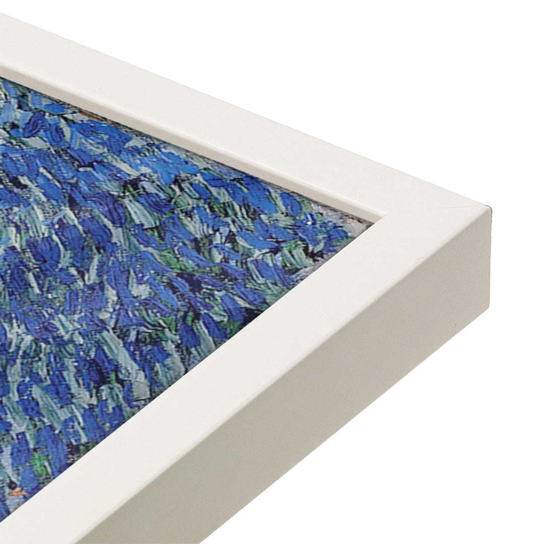 [Color:Opaque White], Picture of art in a Opaque White frame at an angle