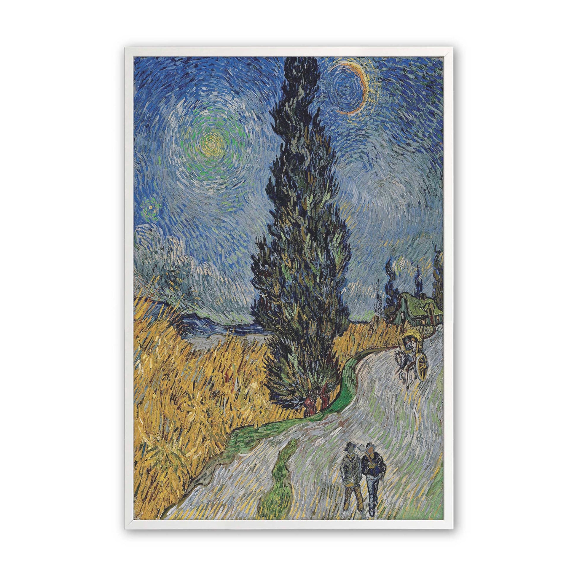 [Color:Opaque White], Picture of art in a Opaque White frame