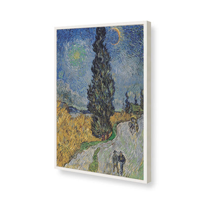 [Color:Opaque White], Picture of art in a Opaque White frame of the corner