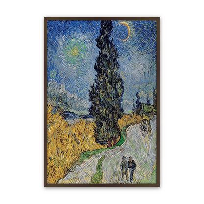 [Color:Belvinder Brown], Picture of art in a Belvinder Brown frame