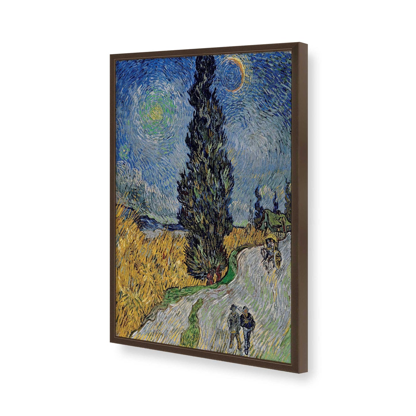 [Color:Belvinder Brown], Picture of art in a Belvinder Brown frame of the corner