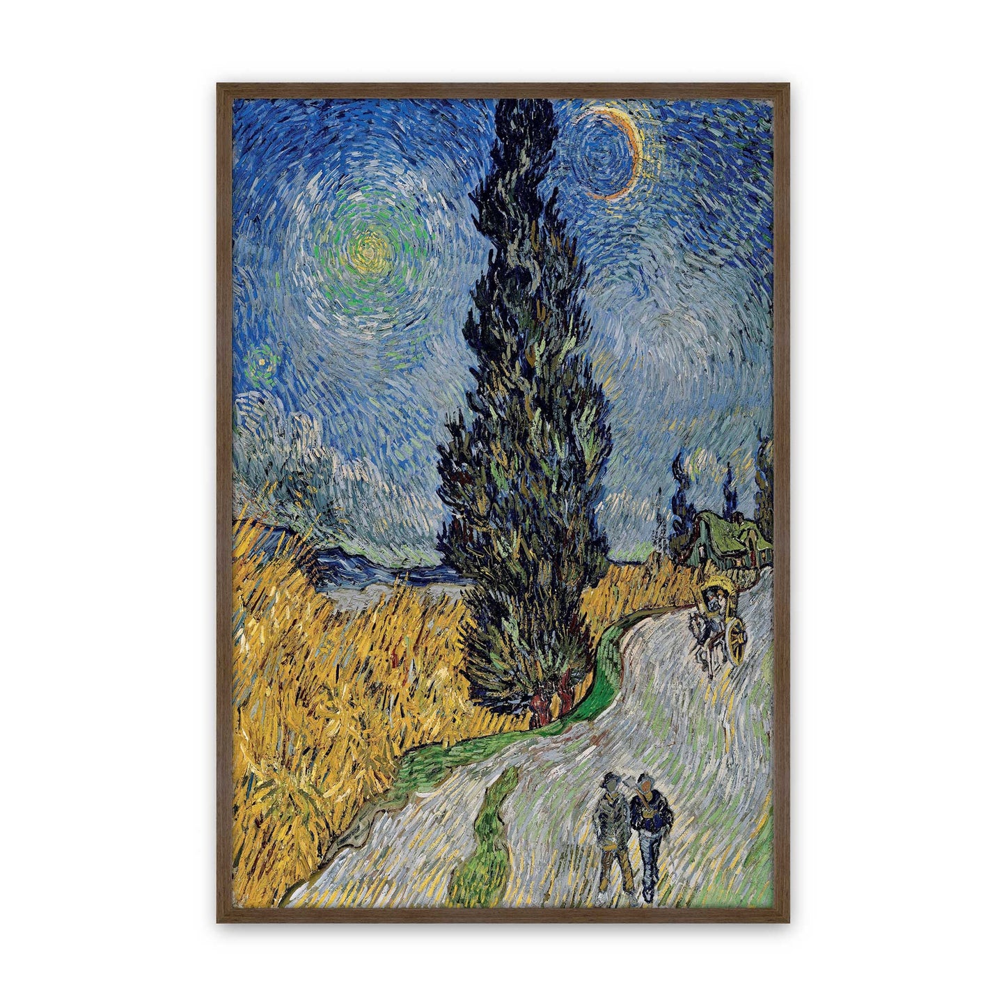 [Color:Walnut], Picture of art in a Walnut frame