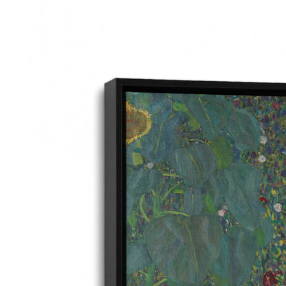 [Color:Satin Black], Picture of art in a Satin Black frame at an angle