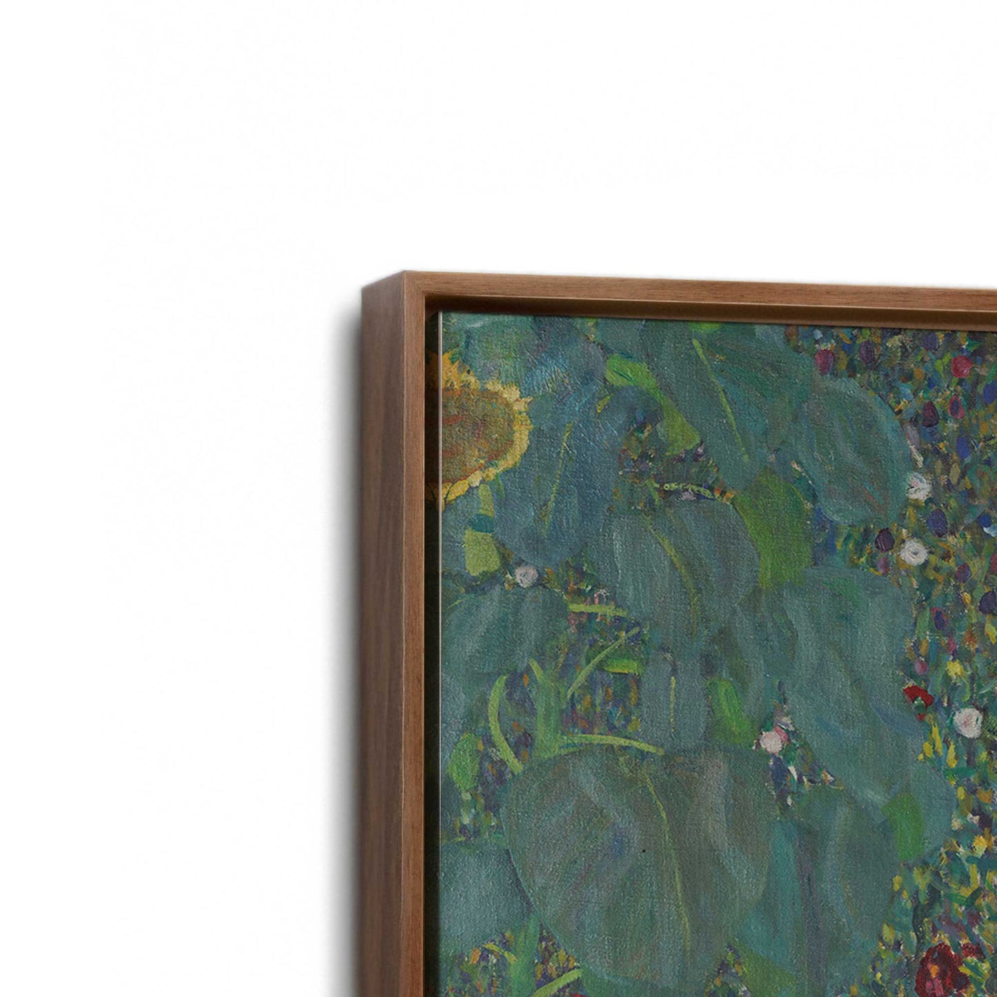 [Color:Walnut], Picture of art in a Walnut frame at an angle