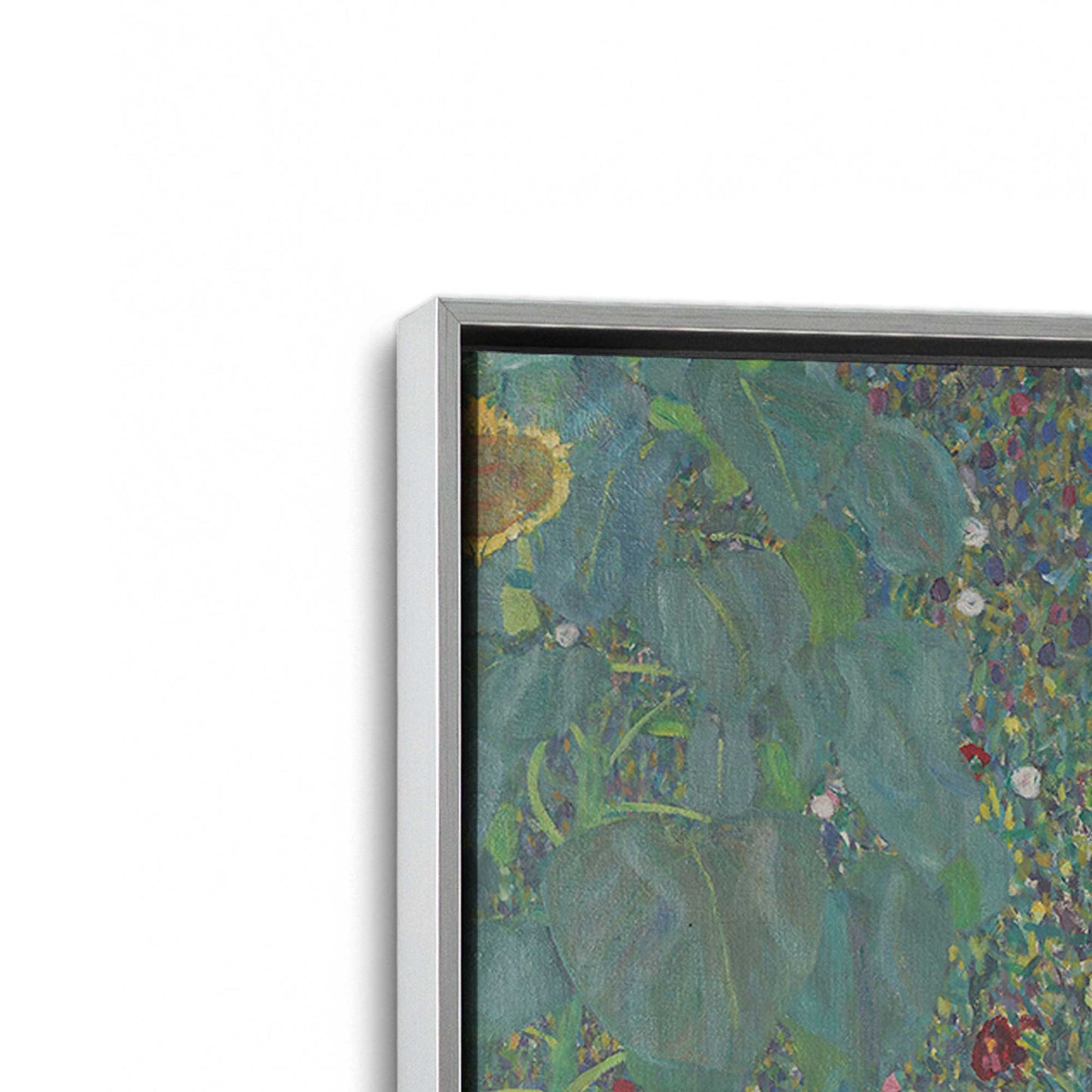 [Color:Polished Chrome], Picture of art in a Polished Chrome frame at an angle