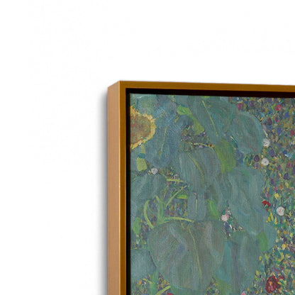[Color:Polished Gold], Picture of art in a Polished Gold frame at an angle