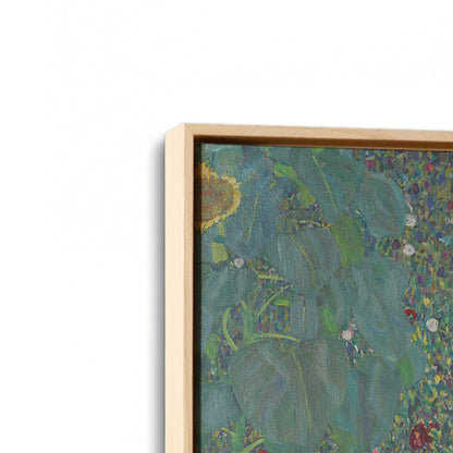[Color:American Maple], Picture of art in a American Maple frame at an angle