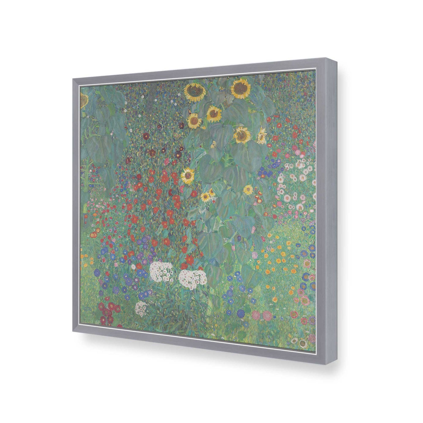 [Color:Polished Chrome], Picture of art in a Polished Chrome frame of the corner