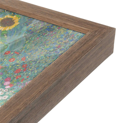 [Color:Walnut], Picture of art in a Walnut frame at an angle