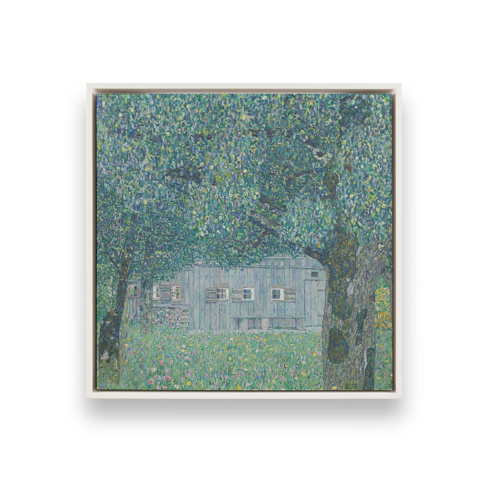 [Color:Opaque White], Picture of art in a White frame