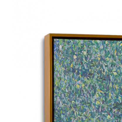 [Color:Polished Gold], Picture of art in a Polished Gold frame at an angle