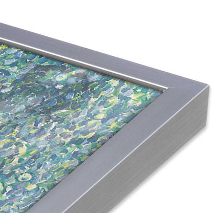 [Color:Polished Chrome], Picture of art in a Polished Chrome frame at an angle